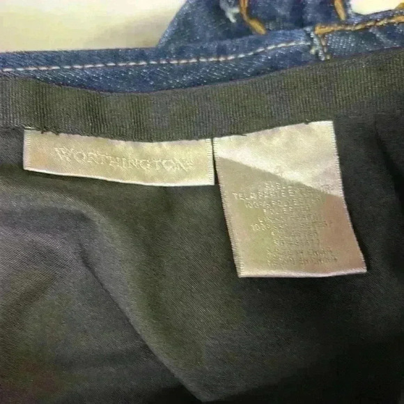 Worthington Womens Skirt Size 4 Black White Pleated Lined - Picture 2 of 2